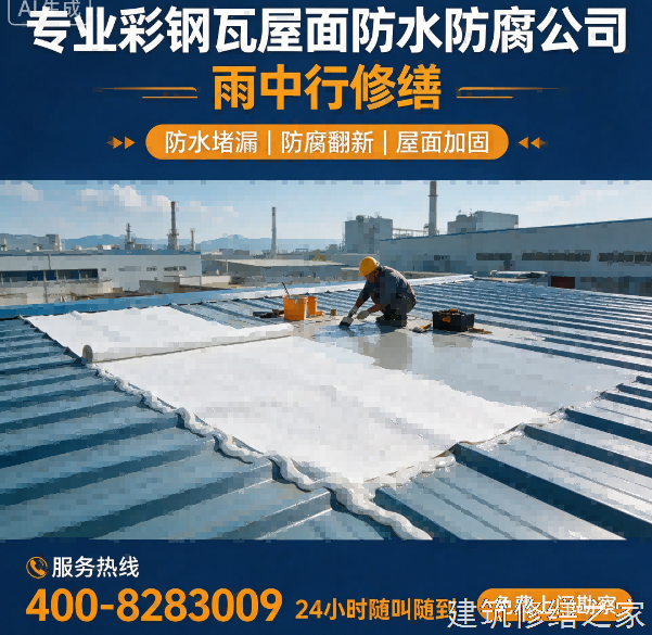 绍兴2026嵊州市 彩钢瓦屋面防水 价格是多少钱1m²